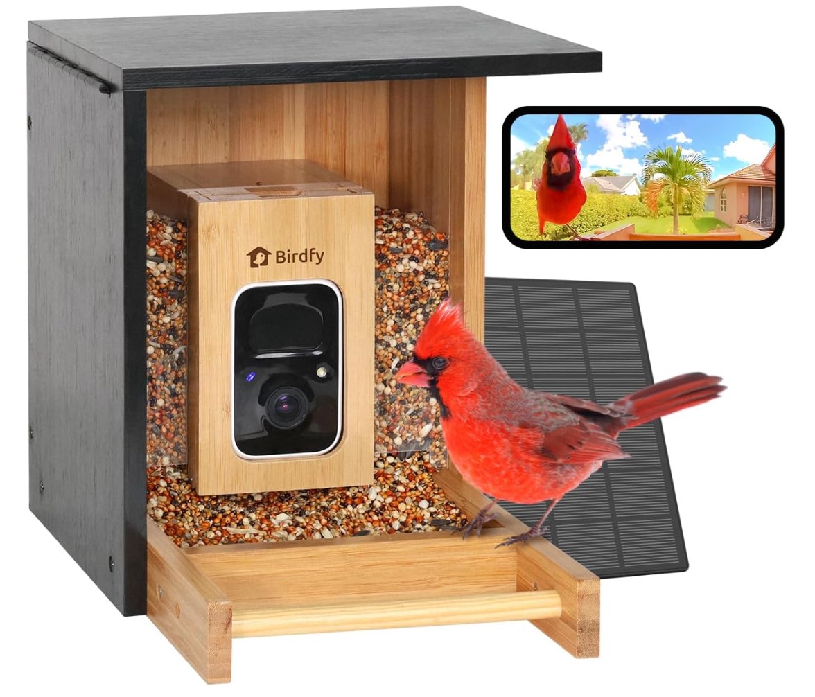 Birdfy Smart Bird Feeder with Camera (High-End Bamboo)