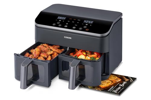 cosori-9qt-10-in-1-dual-basket-air-fryer